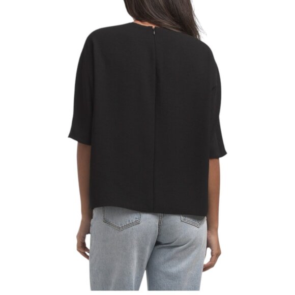 VINCE Black Dolman Elbow Sleeve Tee - Picture 2 of 2